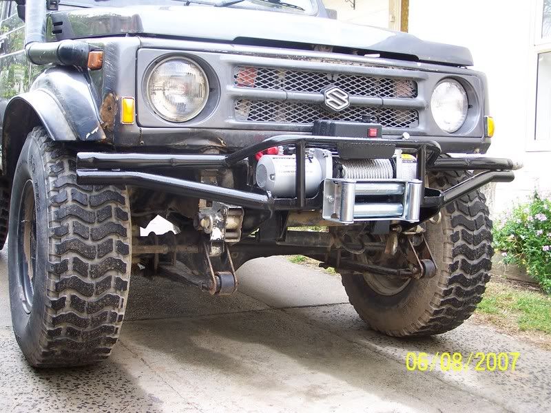 suzuki sierra front winch bar project (Australia)